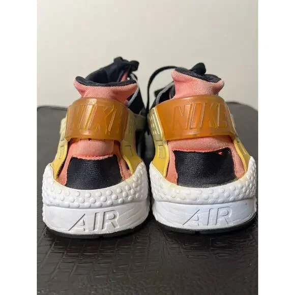 Nike Air Huarache Run PA Black/Light Bone-Hot Lava-White -705008 006 - Picture 5 of 7